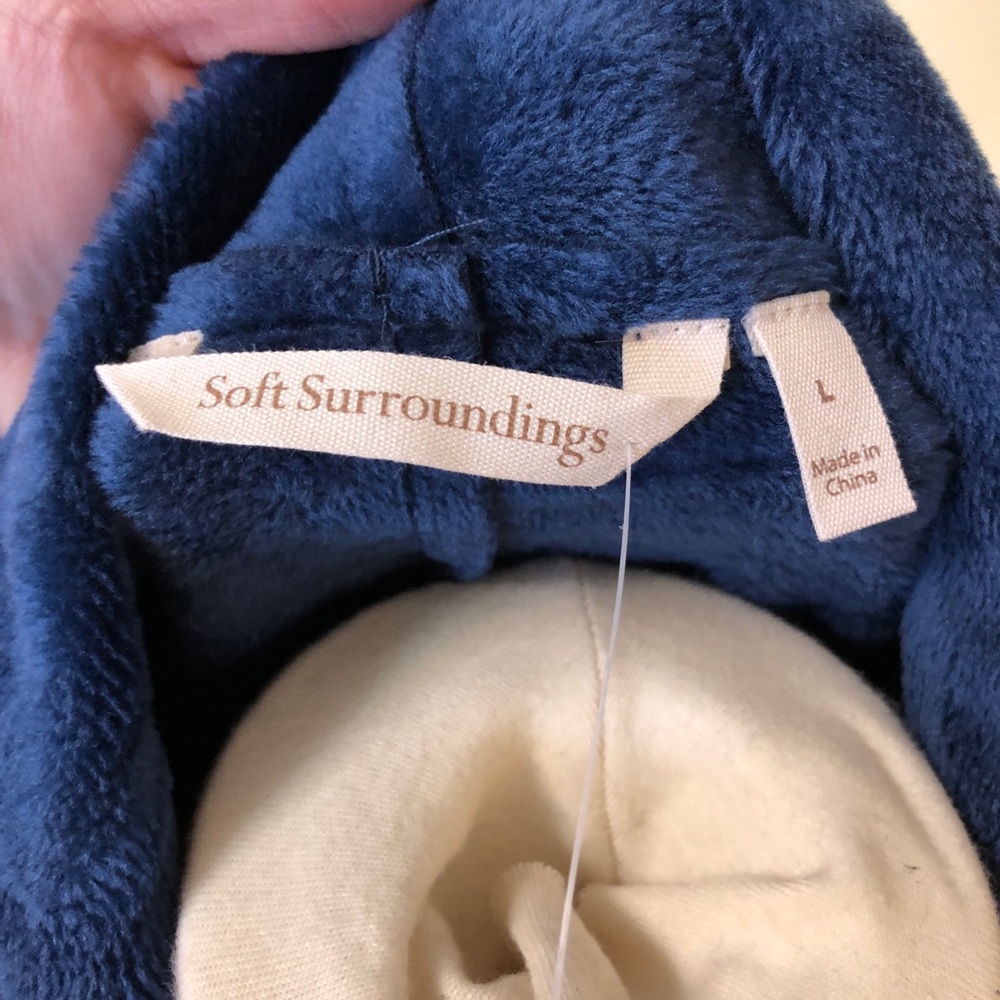 Soft surroundings lined cardigan sweater, L - Picture 4 of 6